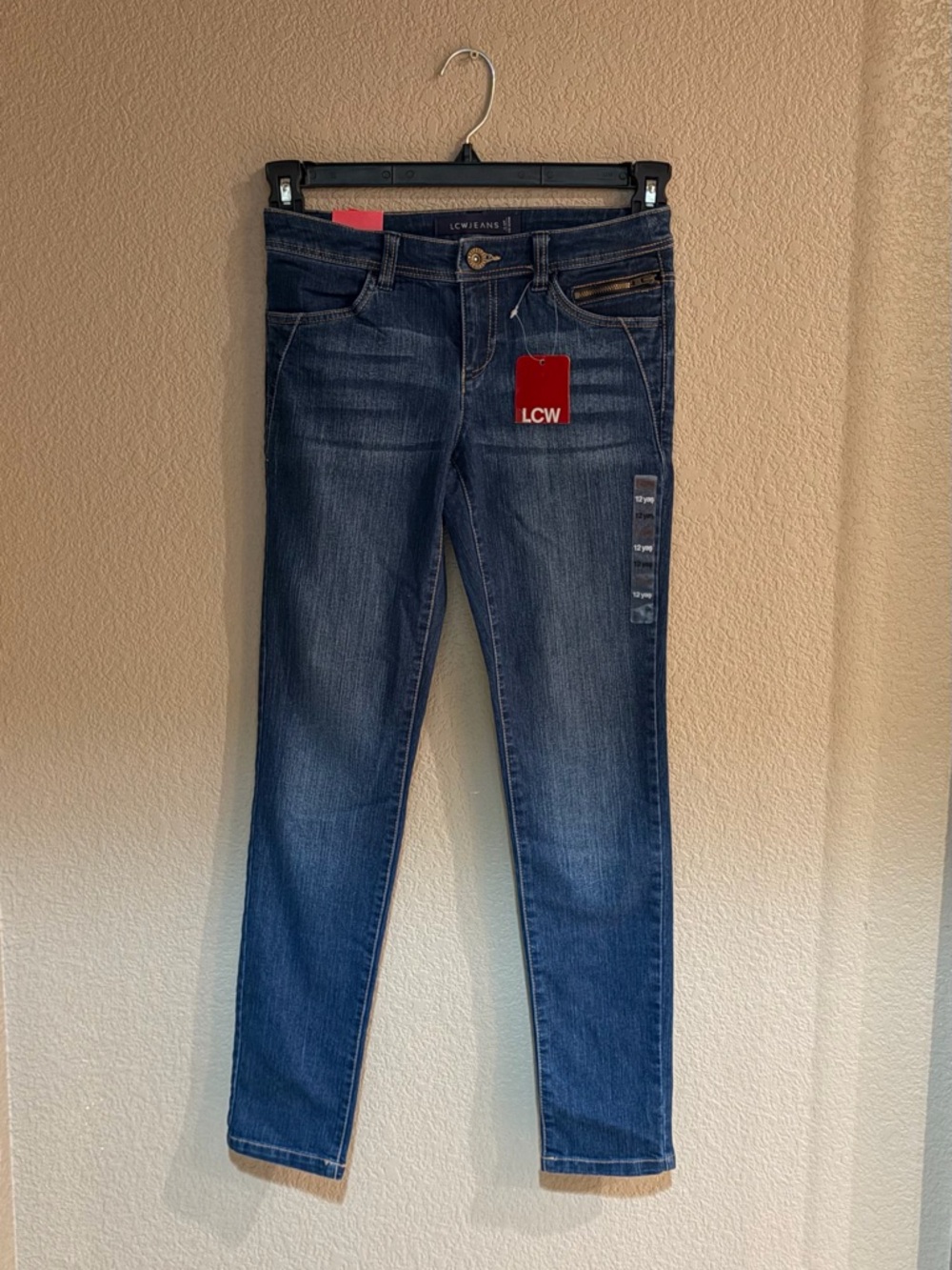 LCW Women's Skinny Jeans in Dark Blue Denim